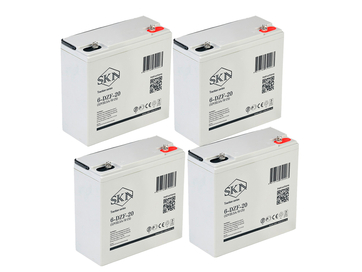 Комплект тяговых гелевых аккумуляторов SKN 6-DZF-20 (48V22.5A/H C5)